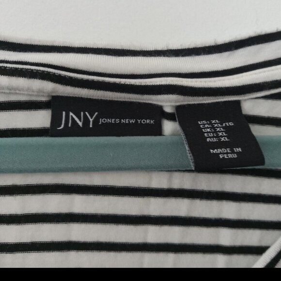 Jones New York Striped T-Shirt - Picture 2 of 2